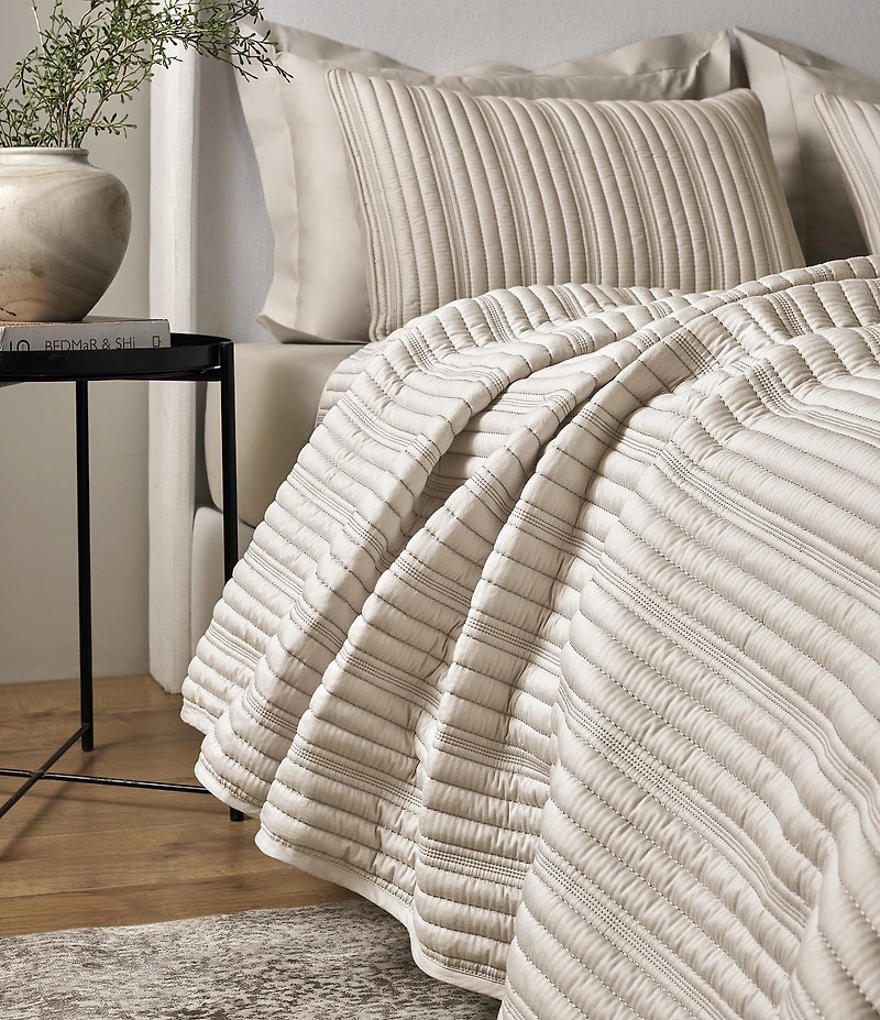 The Art of Home from Ann Gish Ribbed Coverlet Mini Set