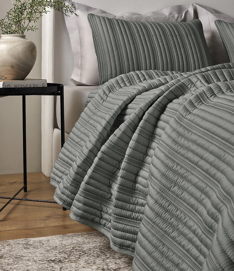 The Art of Home from Ann Gish Ribbed Coverlet Mini Set