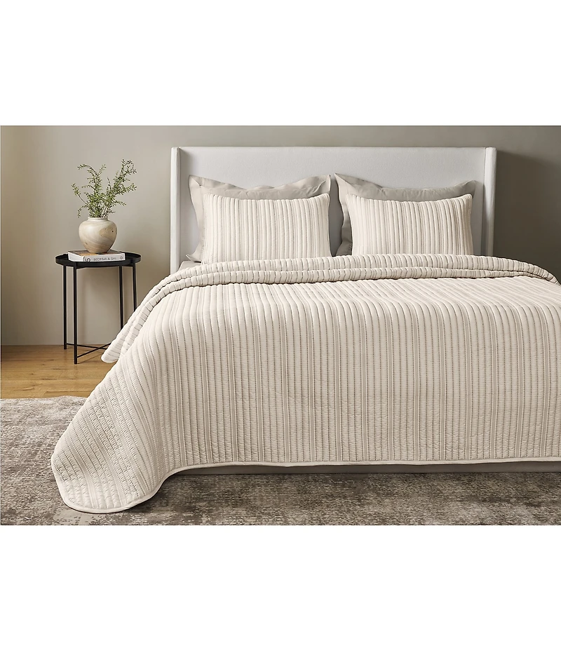 The Art of Home from Ann Gish Ribbed Coverlet Mini Set