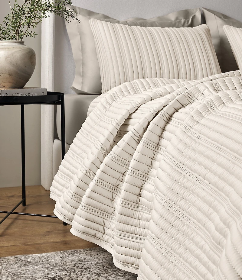The Art of Home from Ann Gish Ribbed Coverlet Mini Set