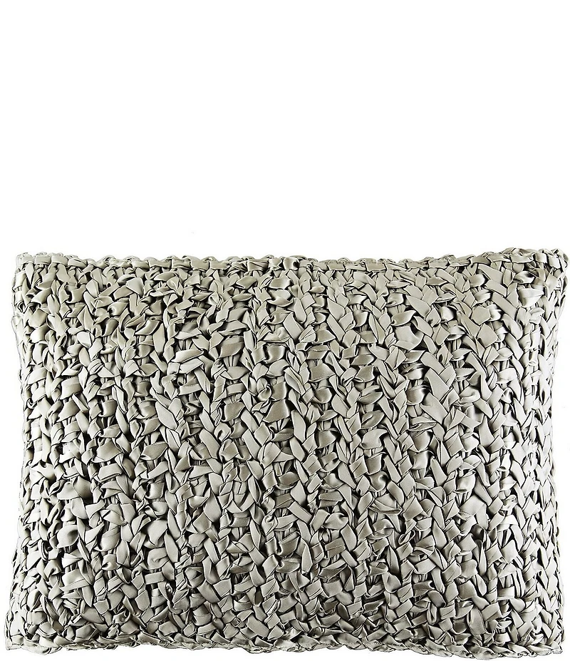 The Art of Home from Ann Gish 20#double; Ribbon Knit Square Pillow