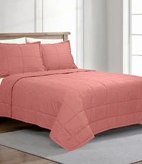 The Art Of Home From Ann Gish Slub Tencel Quilted Coverlet Mini Set
