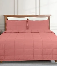 The Art Of Home From Ann Gish Slub Tencel Quilted Coverlet Mini Set