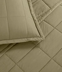 The Art Of Home From Ann Gish Slub Tencel Quilted Coverlet Mini Set