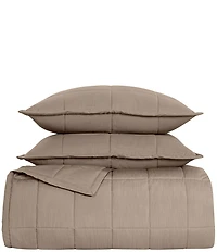 The Art Of Home From Ann Gish Slub Tencel Quilted Coverlet Mini Set