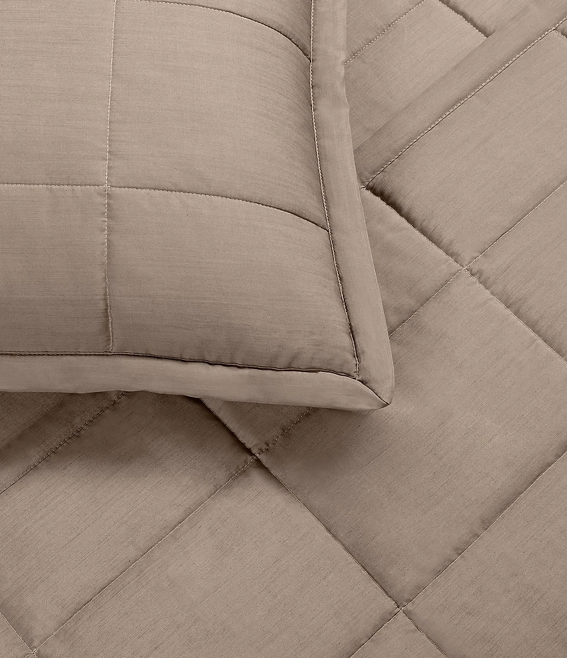 The Art Of Home From Ann Gish Slub Tencel Quilted Coverlet Mini Set