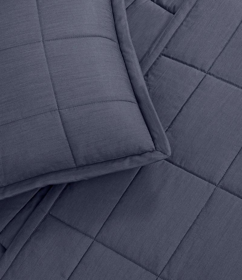 The Art Of Home From Ann Gish Slub Tencel Quilted Coverlet Mini Set