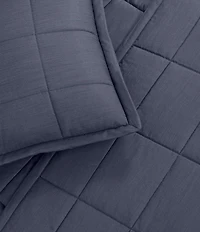 The Art Of Home From Ann Gish Slub Tencel Quilted Coverlet Mini Set