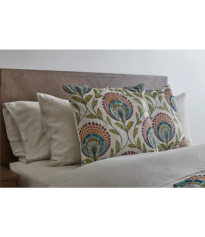 The Art of Home from Ann Gish Tavus Embroidered Square Pillow