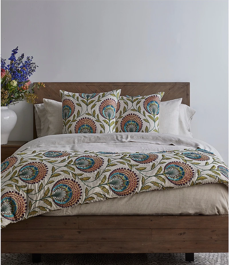 The Art of Home from Ann Gish Tavus Embroidered Square Pillow