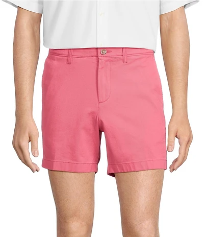 Roundtree & Yorke The Cloud Short 5#double; Straight Fit Flat Front Stretch Washed Chino Shorts