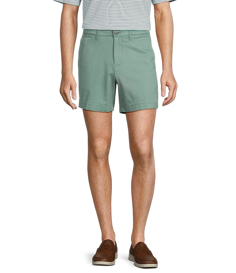 Roundtree & Yorke The Cloud Short 5#double; Straight Fit Flat Front Stretch Washed Chino Shorts