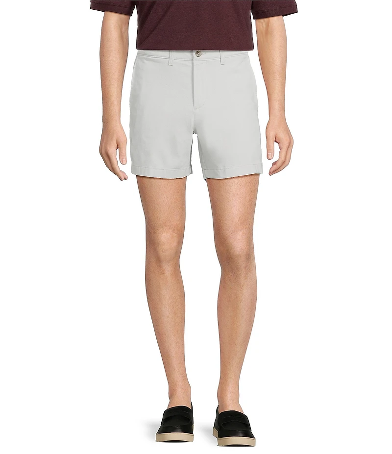 Roundtree & Yorke The Cloud Short 5#double; Straight Fit Flat Front Stretch Washed Chino Shorts