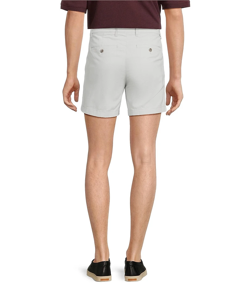 Roundtree & Yorke The Cloud Short 5#double; Straight Fit Flat Front Stretch Washed Chino Shorts
