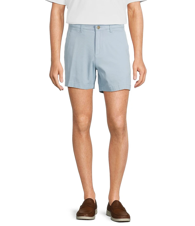 Roundtree & Yorke The Cloud Short 5#double; Straight Fit Flat Front Stretch Washed Chino Shorts
