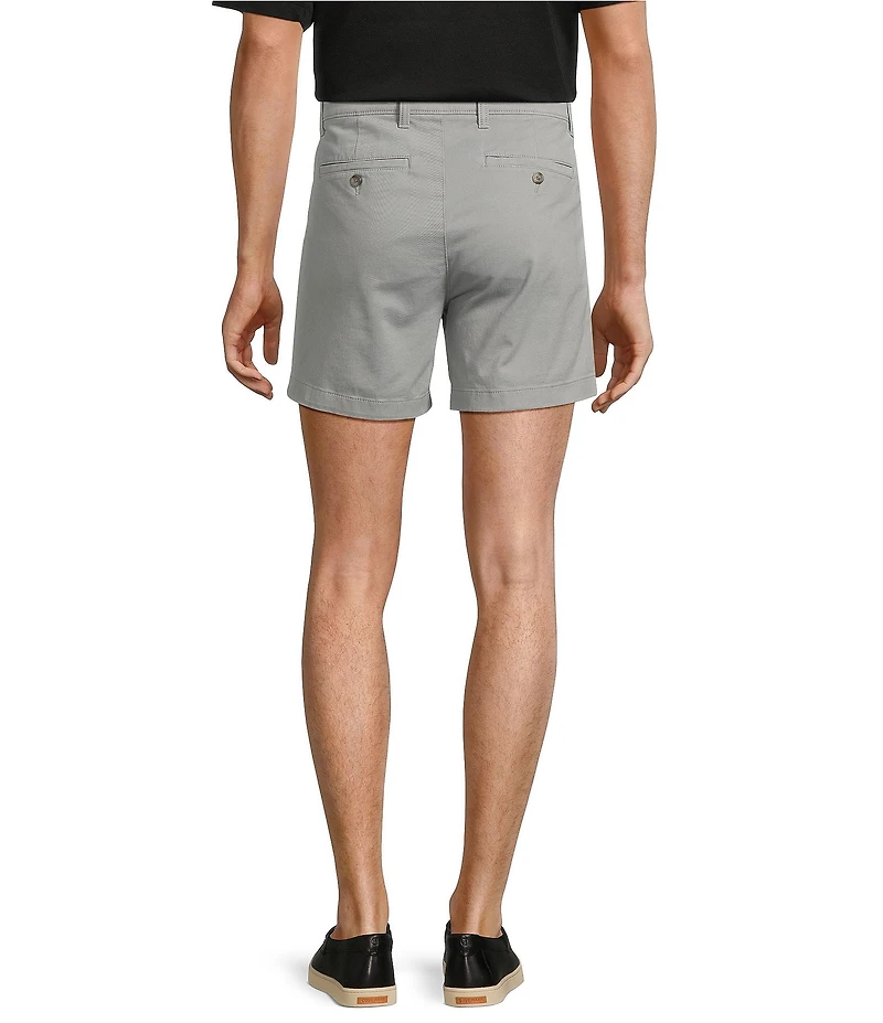 Roundtree & Yorke The Cloud Short 5#double; Straight Fit Flat Front Stretch Washed Chino Shorts