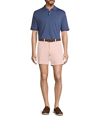 Roundtree & Yorke The Cloud Short 5#double; Straight Fit Flat Front Stretch Washed Chino Shorts