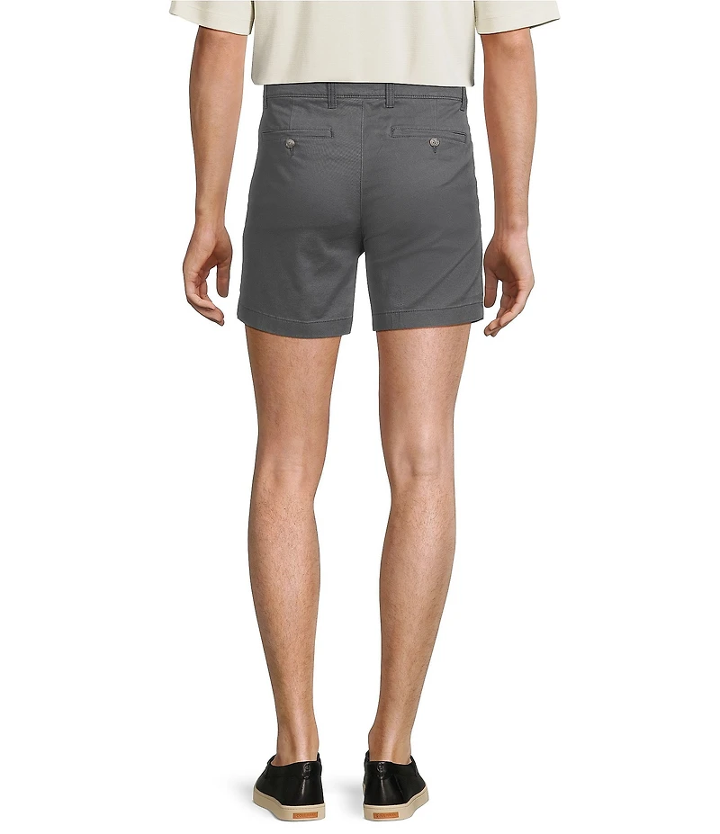 Roundtree & Yorke The Cloud Short 5#double; Straight Fit Flat Front Stretch Washed Chino Shorts