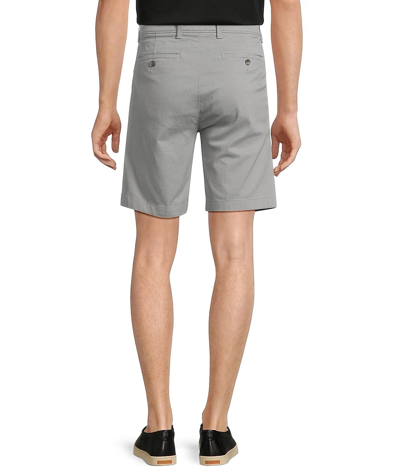 Roundtree & Yorke The Cloud Short Classic Fit 9#double; Pleated Washed Chino Shorts