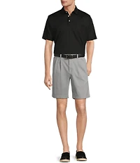 Roundtree & Yorke The Cloud Short Classic Fit 9#double; Pleated Washed Chino Shorts