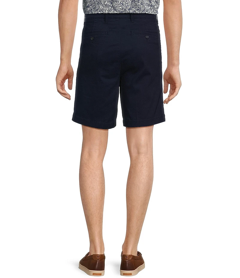 Roundtree & Yorke The Cloud Short Classic Fit 9#double; Pleated Washed Chino Shorts