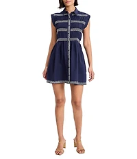 The Good Journey Button Down Mini Shirt Dress