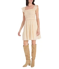 The Good Journey Cambric Fit And Flare Sleeveless Mini Dress