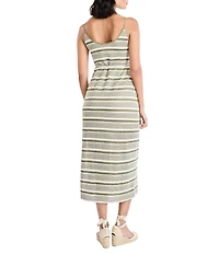 The Good Journey Crochet Midi Dress With Self Tie
