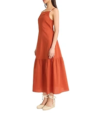 The Good Journey Strappy Back Square Neck Sleeveless Maxi Dress