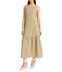 The Good Journey Strappy Back Square Neck Sleeveless Maxi Dress