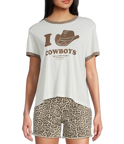 The Laundry Room Knit I Heart Cowboys T-Shirt