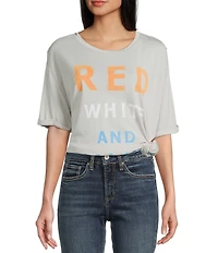 The Laundry Room Red White And Malibu Graphic T-Shirt