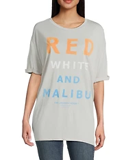 The Laundry Room Red White And Malibu Graphic T-Shirt