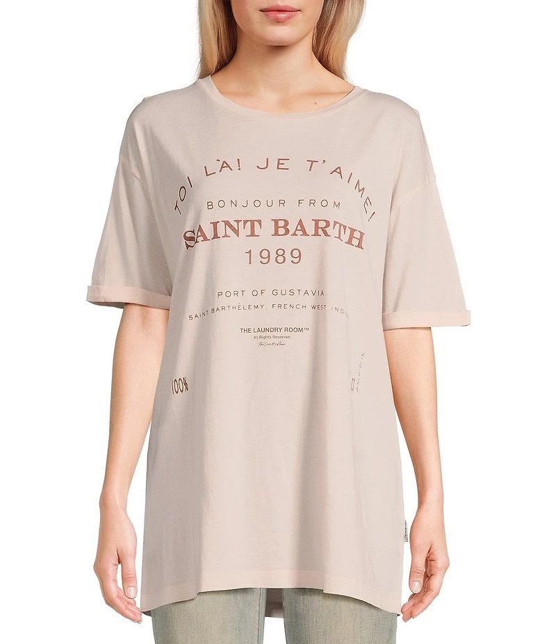 The Laundry Room Short Sleeve Saint Barth 89 Oversized T-Shirt