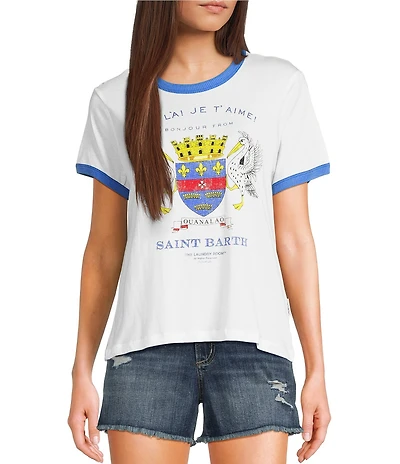 The Laundry Room Short Sleeve Saint Tropez Raglan Baby T-Shirt