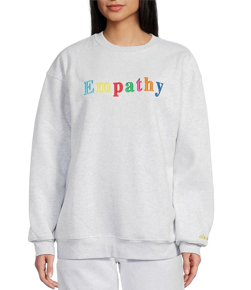 The Mayfair Group Empathy Grey Crewneck Sweatshirt
