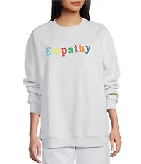 The Mayfair Group Empathy Grey Crewneck Sweatshirt