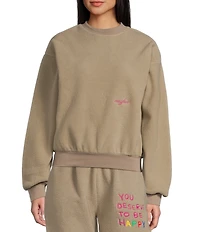 The Mayfair Group You Deserve to Be Happy Coordinating Crewneck Sweater Sweatshirt