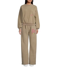 The Mayfair Group You Deserve to be Happy Coordinating Sweatpants