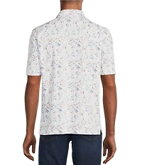 The Mr. Classic Collection Short Sleeve Floral Print Polo Shirt