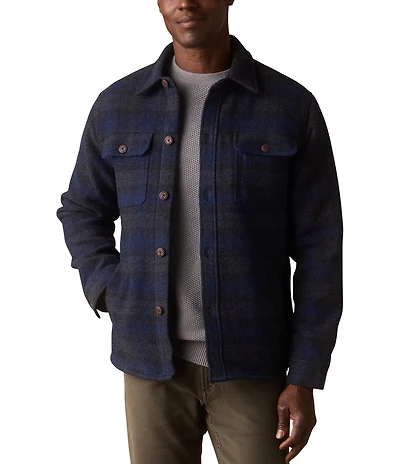 The Normal Brand Brightside Wool Plaid Workwear Jacket