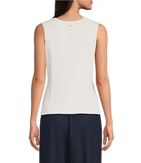 The Normal Brand Clementine V-Neck Sleeveless Button Front Tank