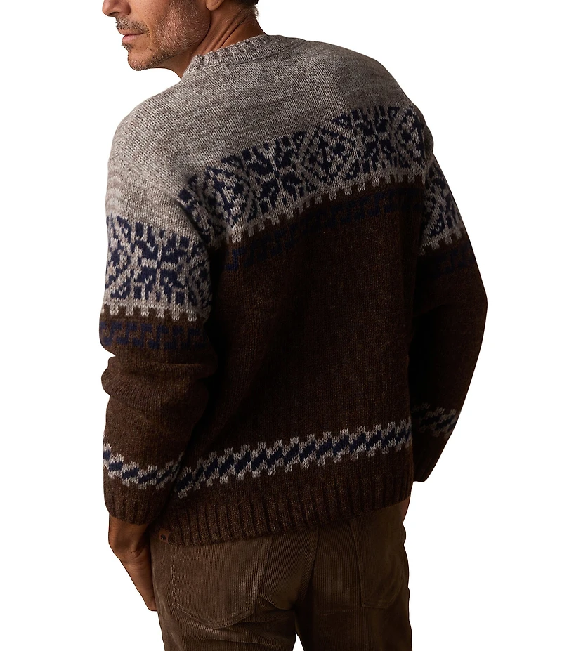 The Normal Brand Fair Isle Crew Sweater