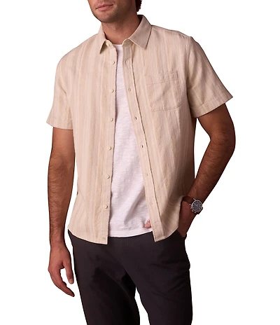 The Normal Brand Freshwater Printed Short Sleeve Woven Shirt
