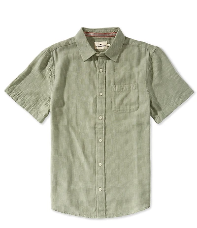The Normal Brand Freshwater Short Sleeve Checked Woven Shirt