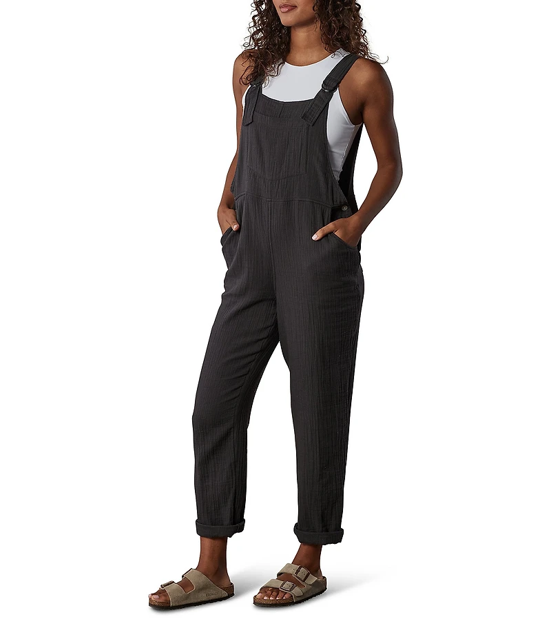 The Normal Brand Kalo Solid Puckered Gauze V-Back Overalls