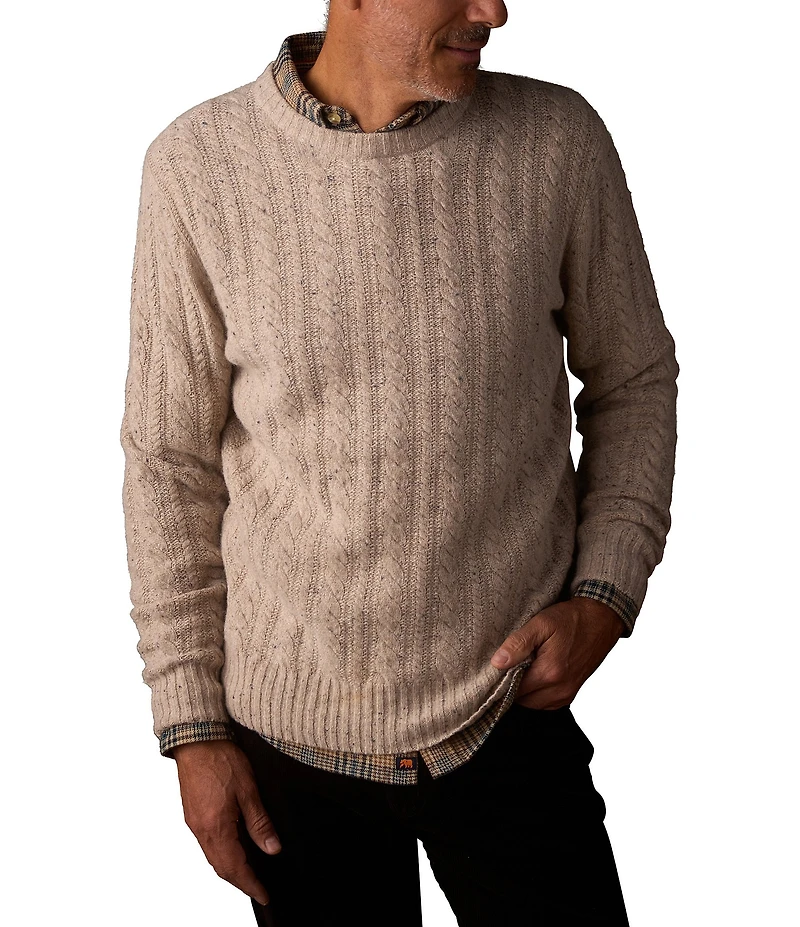 The Normal Brand Kennedy Cable Crew Sweater
