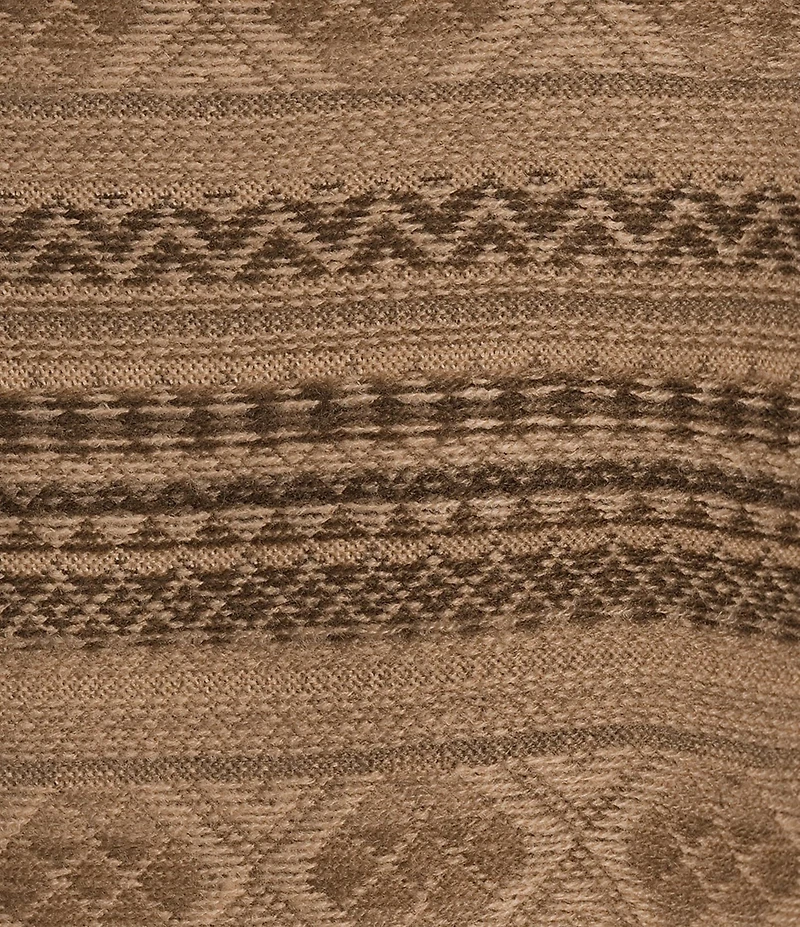 The Normal Brand Reverse Fair Isle Turtleneck Long Sleeve Sweater Dress