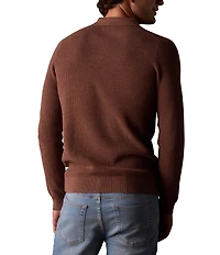 The Normal Brand Robles Waffle Stitch Long Sleeve Polo Shirt