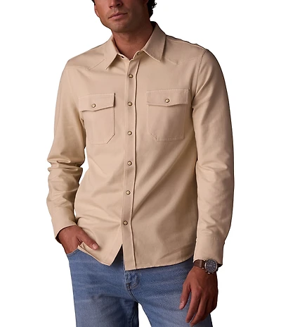 The Normal Brand Tentoma Stretch Vintage Long Sleeve Woven Shirt